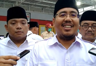 H Anwar Sadat, Ketua DPD Partai Gerindra Jawa Timur, bersama Ketua DPC Partai Gerindra Kabupaten Trenggalek, saat dikonfirmasi