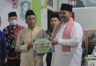 Bupati Pasaman saat Safari Ramadhan di Jorong Sarasah