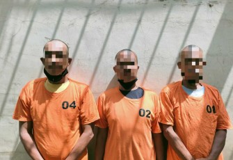 Tiga Saudara Kandung Pelaku Pengeroyokan saat diamankan