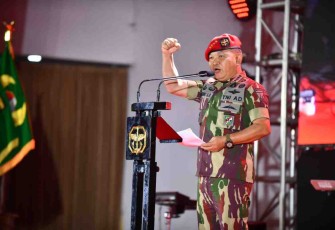 ​​​​​​Kasad saat Pimpin Acara Syukuran Memperingati HUT ke-70 Kopassus