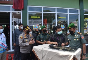 Peresmian gedung fitnes Korem 073/Mkt