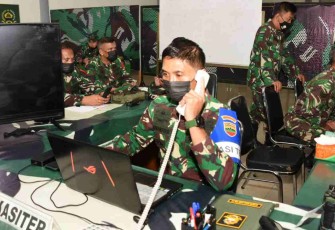 Latihan Posko 1 Tahun 2022 Korem 023/KS. Senin (25/4/2022) 