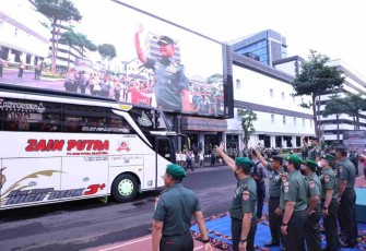 Mudik bareng bersama Mabesad. Kamis (28/4/2022)