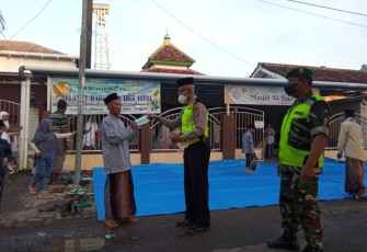 Pengamanan shalat Ied di wilayah kecamatan Pitu. Senin (02/05/2022)