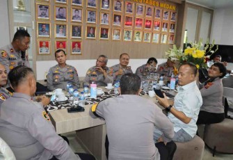 Halalbihalal jajaran Polrestabes Medan. Selasa (03/05/2022)