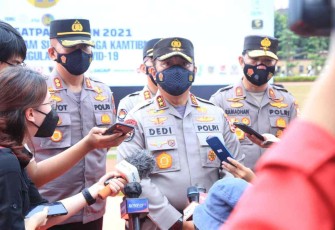 Kecelakaan mudik menurun dari tahun 2021 Kadiv Humas Polri menjelaskan di Jakarta. Selasa (03/05/2022)