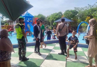 Patroli keamanan lebaran  di lokasi wisata. Rabu (04/05/2022)