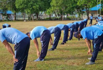 Jaga stamina dan kebugaran personel lanud Maimun Saleh. Selasa (10/05/2022)