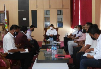 Audiensi MUKI dengan Bupati Samosir, di ruang kerja bupati, Rabu (11/5/2022)