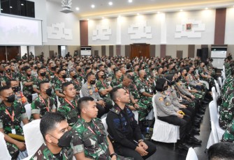 Apel Komandan Satuan TNI AD Tersebar Kodam Jaya/Jayakarta TA 2022 bersama Polda Metro Jaya, Selasa (17/5/2022)