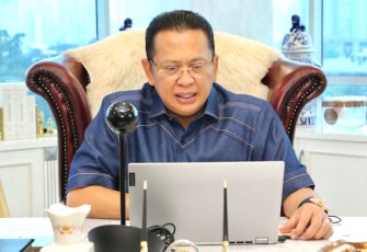 Bamsoet saat vidcon mengapresiasi Jefri Setiawan di Jakarta. Rabu (18/05/2022)