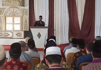 Acara halal bihalal yang digelar di Rumah Makan Kalasan Bu Lastri Kota Bengkulu, Ahad (22/5/2022).