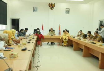 Rapat monitoring dan evaluasi atas penyediaan FKRTL, Selasa (24/5/2022)