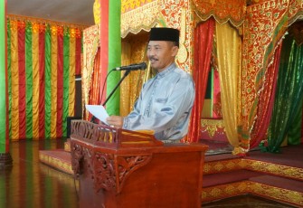 Sekdaprov Kepri, Adi Prihantara, saat sambutan, Kamis (26/5/2022).