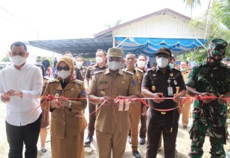 Peresmian Rumah Restorative Justice (RJ) di balai Desa Sidorukun, Senin (30/5/2022).
