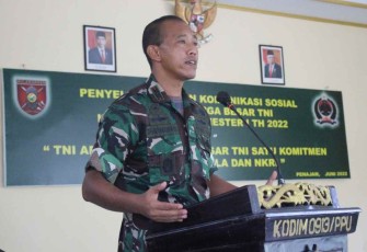 Dandim 0913/PPU saat memberikan arahan dalam silaturahmi bersama KBT