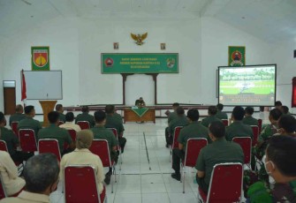 Danrem saat membuka RALB Primkop Kartika A-01 Wijayakusuma