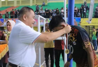 Sekda Labuhanbatu Resmi Tutup Kejuaraan Bola Volly Wilayah ll Sumut
