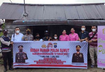 Bedah rumah Polres Simalungun 