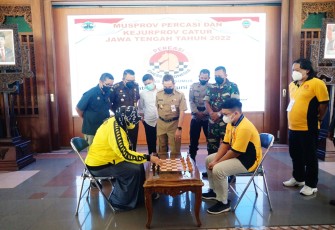 Pembukaan Musrov dan Kejurprov catur  Jateng di Pati 