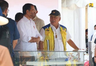 Menteri Basuki saat menjelaskan sumber air baku untuk kawasan IKN Nusantara 