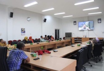 Rapat Kordinasi Penanganan PMK Bersama BNPB Pusat Secara Daring