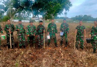 Tanam jagung di lahan milik TNI AD