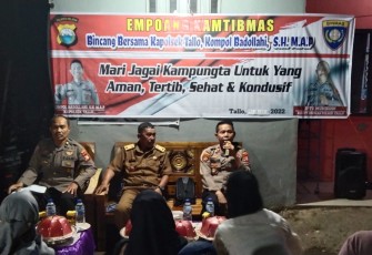Safari Kamtibmas bersama  Kapolsek Tallo