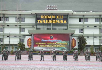 Penyambutan Personel Satgas Apter 