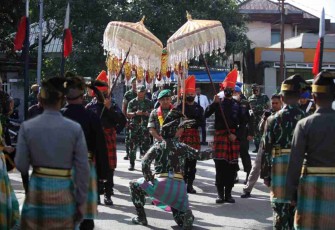 Kunjungan Pangdam Hasanuddin di Mako Brimob Polda Sulsel