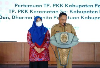 Wakil Bupati Pati Safin ketika pidato dalam pamitan jelang berakhirnya masa jabatan