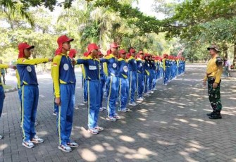 Latihan calon paskibraka kabupaten Madiun