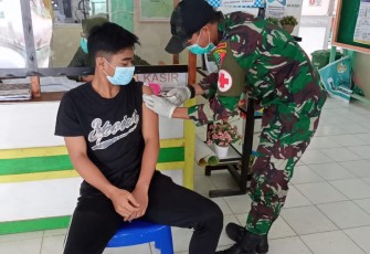 Vaksinasi Covid-19 masyarakat di perbatasan 