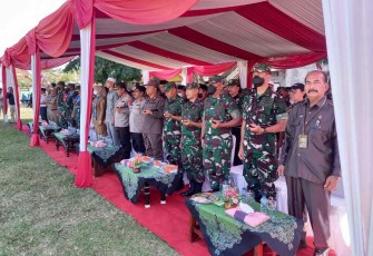 Upacara pembukaan TMMD ke 114 di desa Jatisseeng Kidul Kabupaten Cirebon 