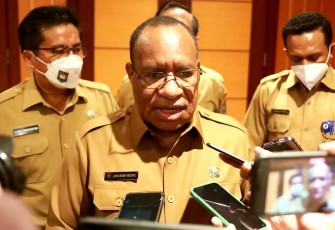 Wamendagri saat memberikan keterangan pers di Hotel Borobudur Jakarta 