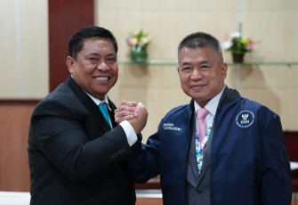 Kepala BNN RI bersama kepala ONCB Thailand di Hotel Merusaka Nusa Dua Bali