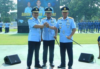 Foto bersama Pangkoopsud I usai sertijab 