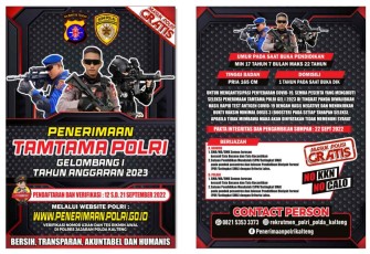 Penerimaan Tamtama Polri 2023 Polda Kalteng 