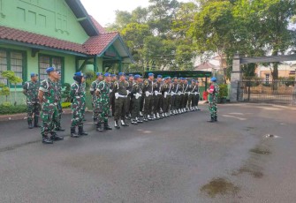 Prajurit Denpom III/4 Serang latihan pengamanan, Rabu (21/9)