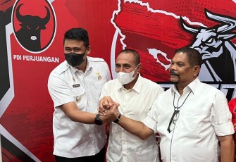 Edy Rahmayadi saat menghadiri kegiatan PDIP Sumut