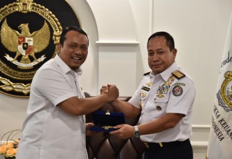 Pertemuan Kepala Bakamla RI dengan  Ketua 1 BPK RI