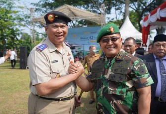 Danrem 064/MY Brigjen TNI Tatang Subarna saat Hantaru ATR/BPN Banten ke-62