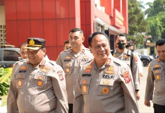 Kapolda Jabar Irjen Pol Suntana saat kunjungan kerja ke Polres Bogor