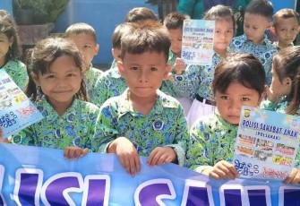Polsanak bersama anak-anak TK Ra Aulia Cengkareng Jakarta Barat, Kamis (6/10)
