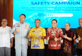 Pj Bupati Pati saat  Safety Campaign di Pendopo Kab. Pati