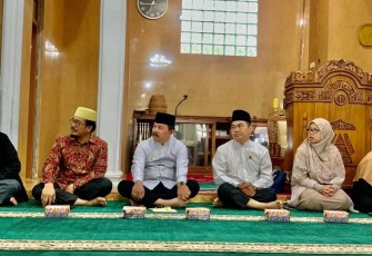 Suasana kegiatan Didikan Subuh gabungan TPQ, MDTA dan Rumah Tahfiz di Masjid Ashliyah.