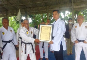 Brigjen Pol Dadang Hartanto saat ujian kenaikan tingkat 
