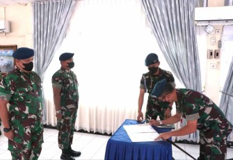 Danlanud Sutan Sjahrir Kol Nav Saeful Rakhmat saat sertijab Kadisops