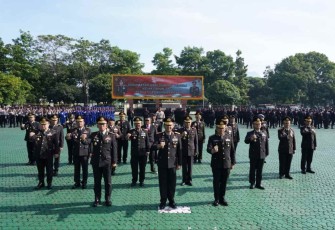 Upacara bendera hari Sumpah Pemuda Ke-94 di Polda Jabar 