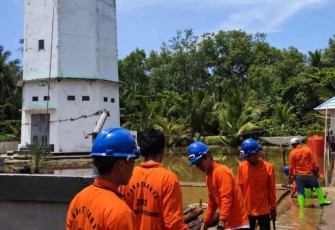 Program padat karya di Menara Suar Tanjung Intan